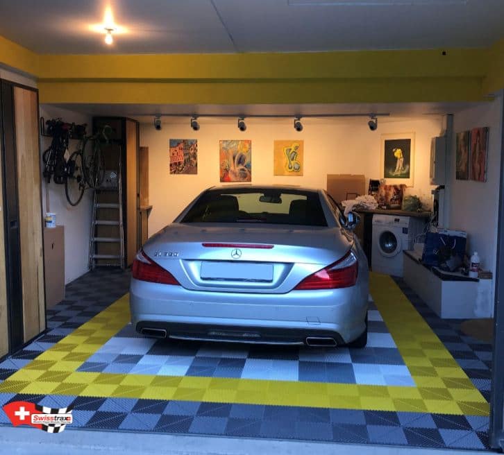 Garagenboden mit Klicksystem – SWISSTRAX