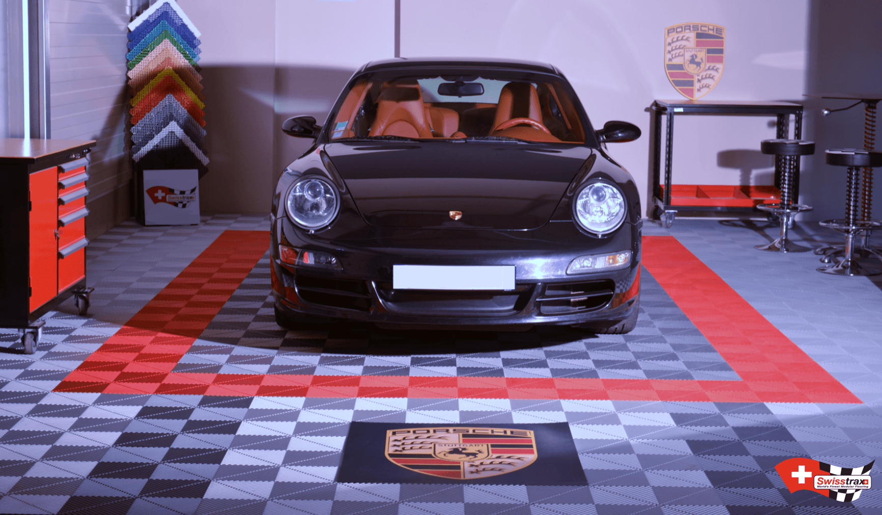 SWISSTRAX Garagenbodenbelag – leicht zu verlegen