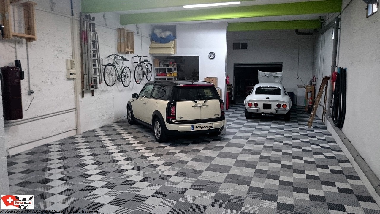 Garagenboden mit Klicksystem – SWISSTRAX