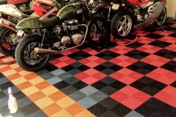 Bodenplatte für Motorradgarage