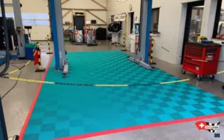 Bodenplatten für Werkstatt