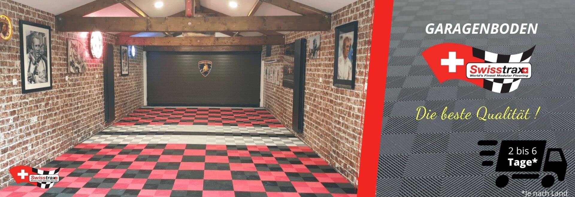 SWISSTRAX Garagenboden – modulares Bodenplatten-System