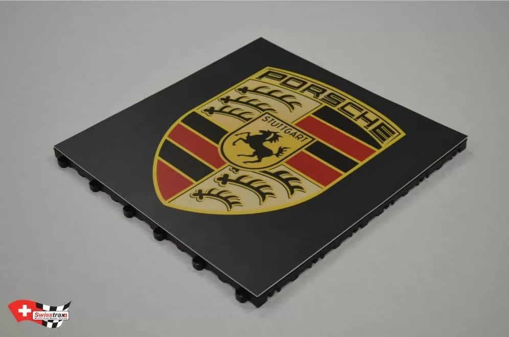 GRAPHICTRAX Bodenplatten - Porsche Logo