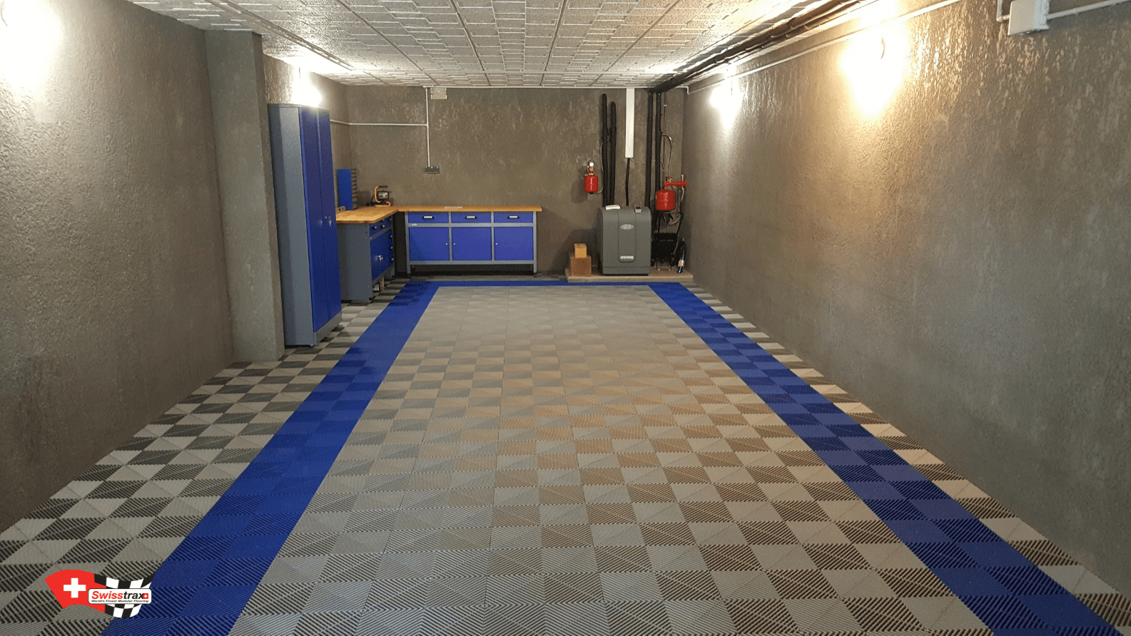 Garagenboden mit Klicksystem – SWISSTRAX