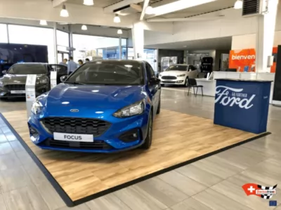 Garagenboden in einem Autohaus