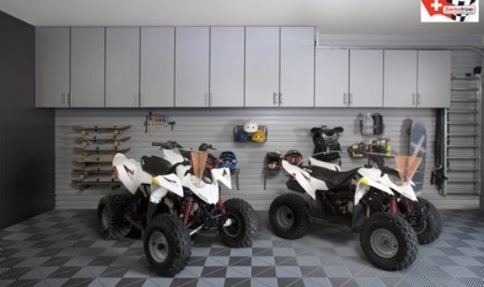 Bodenplatten für Ihre Motorradgarage » SWISSTRAX