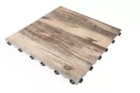 Die modulare Bodenplatte Vinyltrax ist eine Platte mit Holzmaserungseffekt. Es sind verschiedene Holztöne in Holzboden-Optik erhältlich.