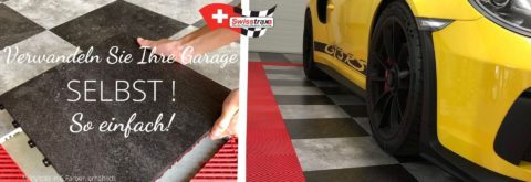 SWISSTRAX Garagenboden – modulares Bodenplatten-System