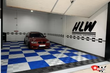 Werkstattboden für Detailing und Fahrzeugverklebung