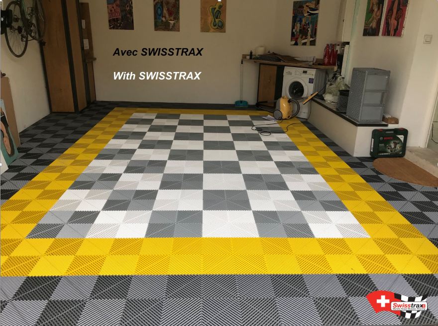 SWISSTRAX Garagenbodenbelag – leicht zu verlegen