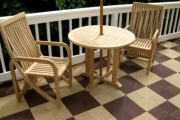Ribtrax-Platten Chocolat Brown und Ivory