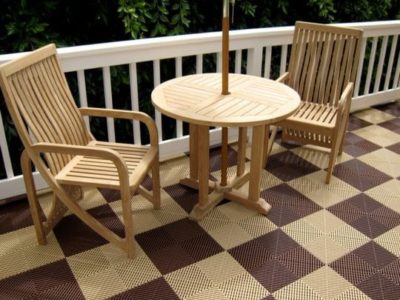 Ribtrax-Platten Chocolat Brown und Ivory