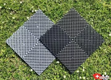 Recycelte ineinandergreifende Bodenplatten